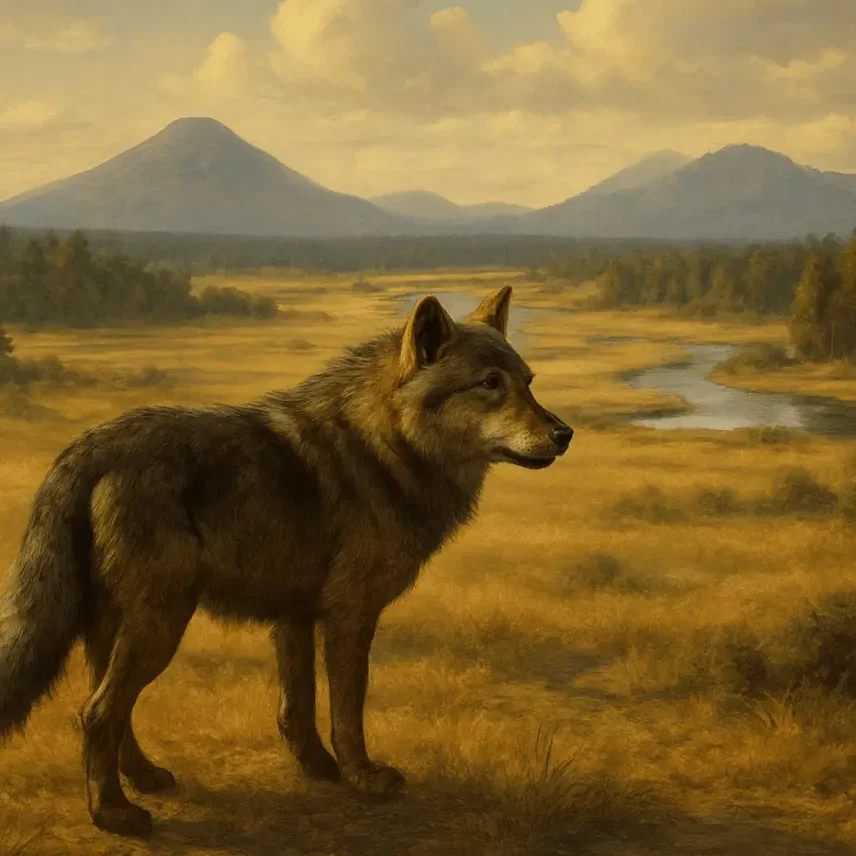 Dire wolf - dire wolves 
dire wolf extinction. dire wolves lived in the open grasslands, woodlands, and ruled the world of that time. 